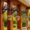 Rust-Proof Hanging Bracket Colorful Metal Decorative Rack Beautiful Wall Hook  Corridor