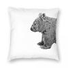 Wombat Side Profile Pillowcase Polyester Linen Velvet Printed Zip Decorative Car