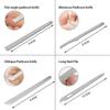 Set di tagliaunghie in acciaio inossidabile, Kit professionale per manicure e pedicure, Unghie