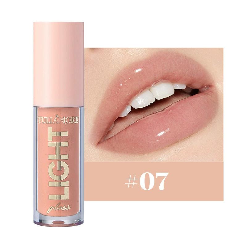 Moisturizing Candy Lip Glaze Mirror Pearl Nude Lip Gloss 12 Colors Nude Lip Oil