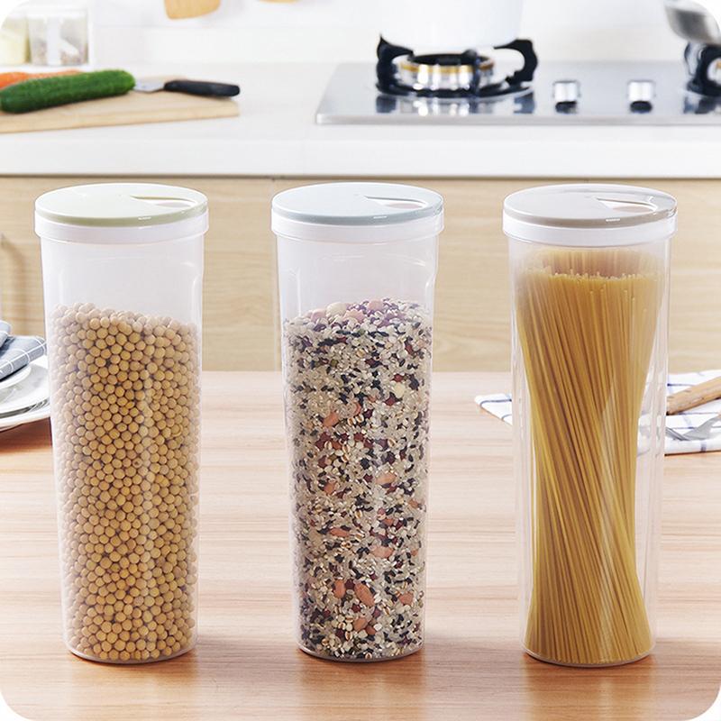1Pc Noodle Spaghetti Food Storage Box Sealed Containers Leakproof Storage Box Crisper For Cereal Spaghetti Noodle Pasta Grain