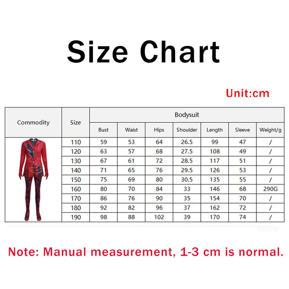 Movie Cosplay Costume Women's Red And Black Punk-style Jumpsuit With Cool 3d Digital Print Patterns For Halloween Costumes