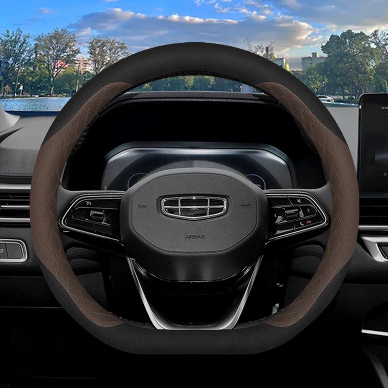 Auto-Lenkradabdeckung Lenkradbezug für Geely Coolray PrefacecXingyue Binyue Monjaro 2026 2026 2026 D-Typ Lenkrad
