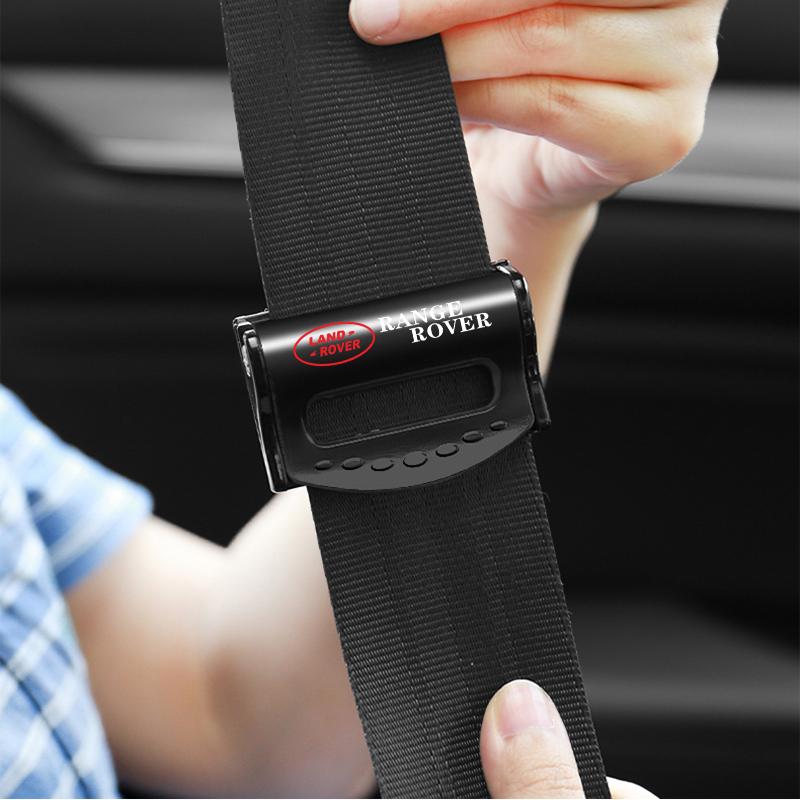 2pcs Car Seat Belts Clips Safety Adjustable Stopper Buckle Clip for Land Rover Range Rover Defender Freelander Discovery 1 2 3 Evoque Rover L322 L405