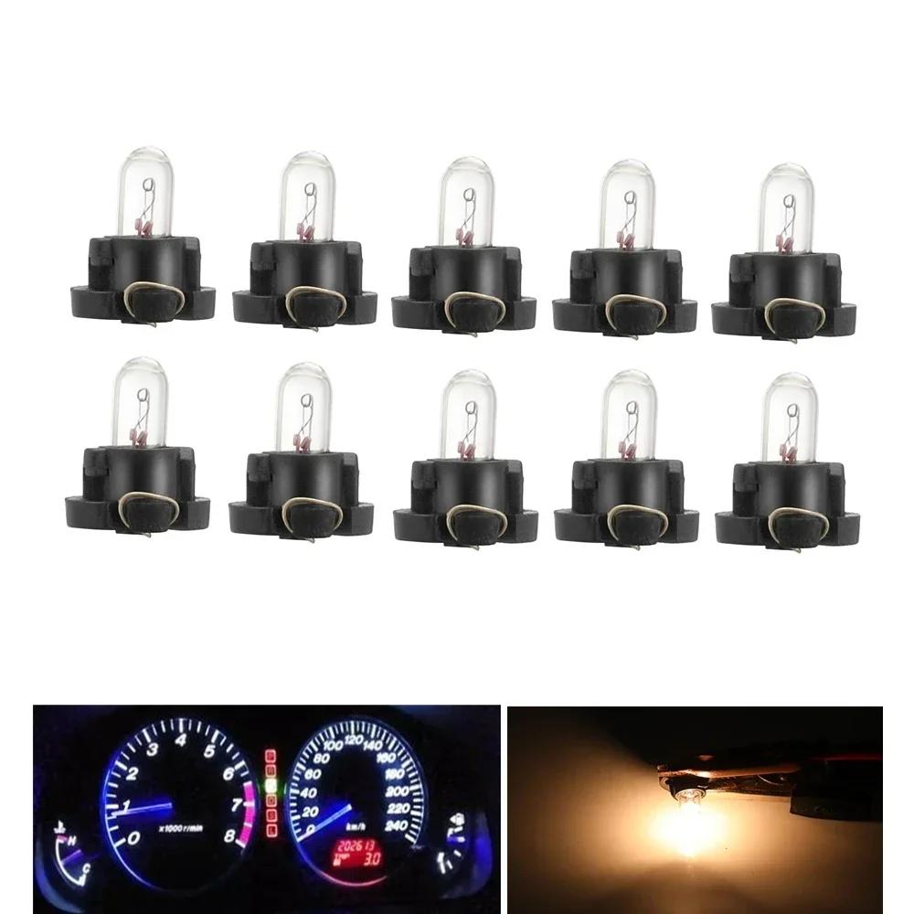 5/10Pcs T3 T4.2 Led Bulbs Car Interior Light Auto Warming Indicator Lamp 12V Automobiles Easy Installation Light Accessories