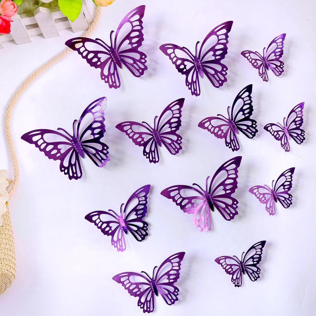 3D Butterfly Party Decorations: Spring Theme Stickers for Kids' Birthdays & Weddings