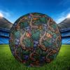 1pc Colorful Gecko Garden Theme Soccer Ball Football, Size 5, Lightweight PVC, Durable Outdoor Training Soccer Ball, Gift M61486