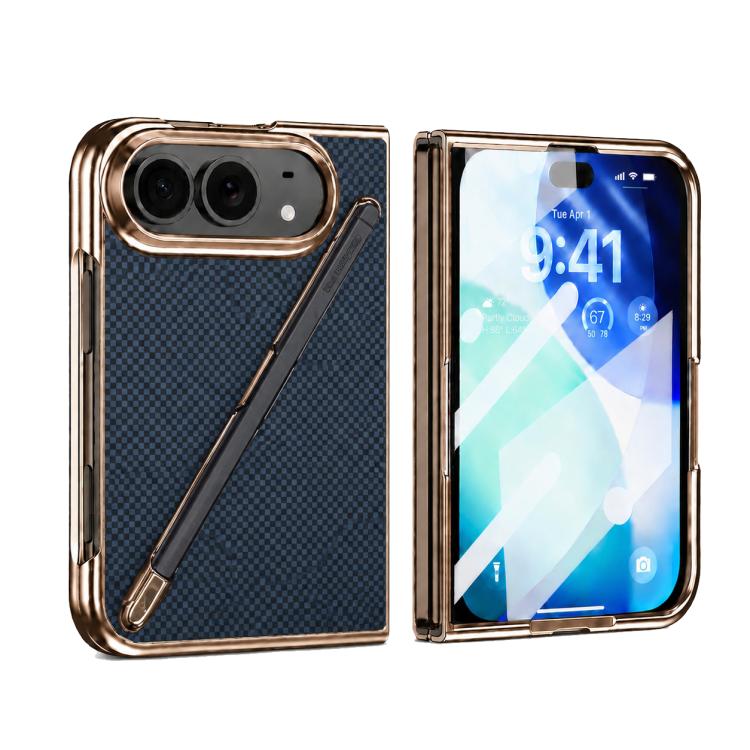 Kevlar Texture Built-in Stylus Integrated Film Phone Case