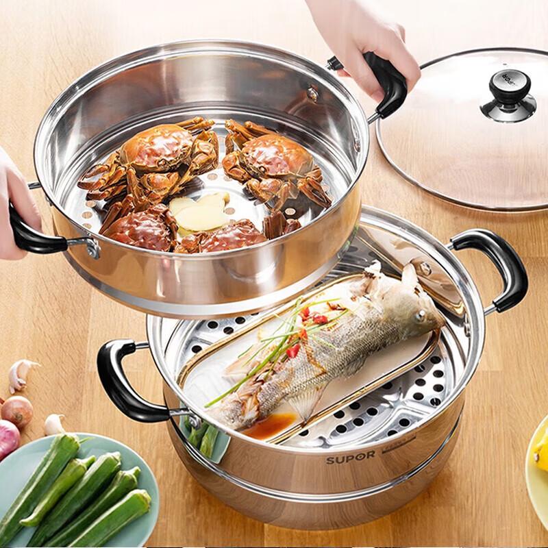 SUPOR 304 Stainless Steel Steamer Pot