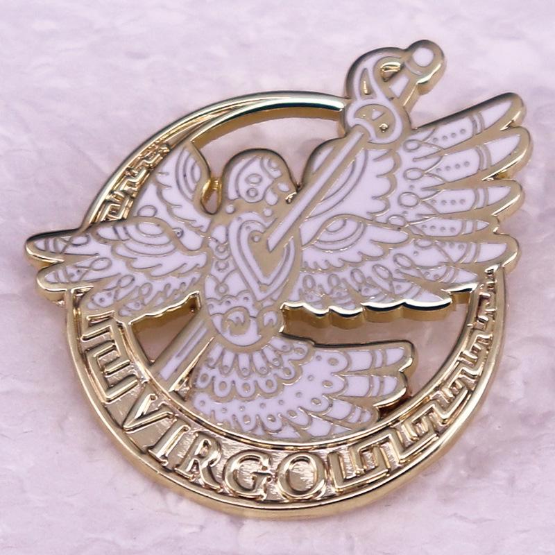 Bird Badge Brooch Accessory