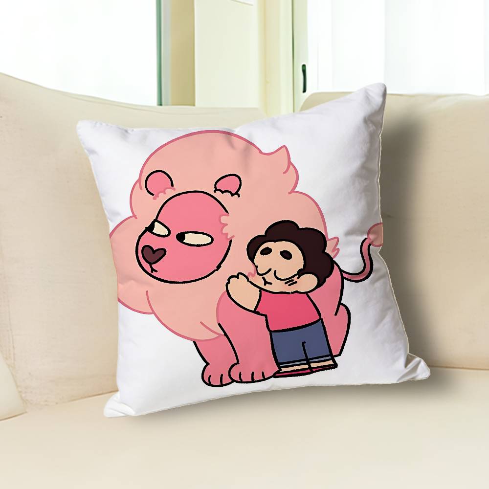 S-Steven Cartoon U-Universe Pillow Cases for Bedroom Living Room Sofa Home Decor Polyester Cushion Cover with Zipper