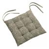 Galette de chaise matelassée - EDEN - Nymphea - motif visages abstraits - 38x38x3 cm - coton