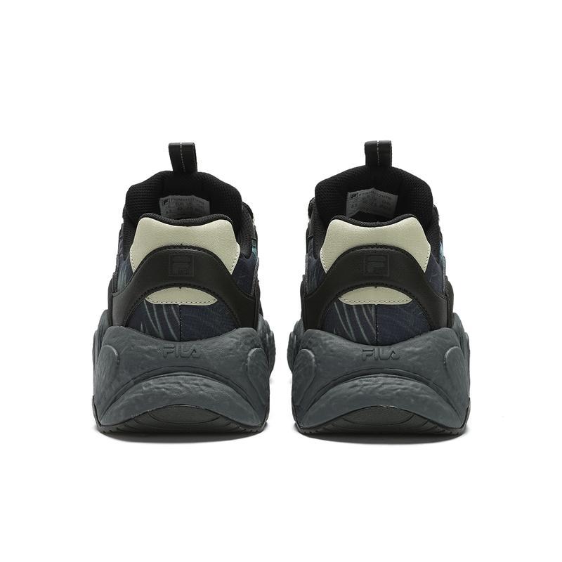Fila Croissant Comfortable Versatile Durable Low-Top Running Shoes Men Sneaker Black Green F12M441121FRB