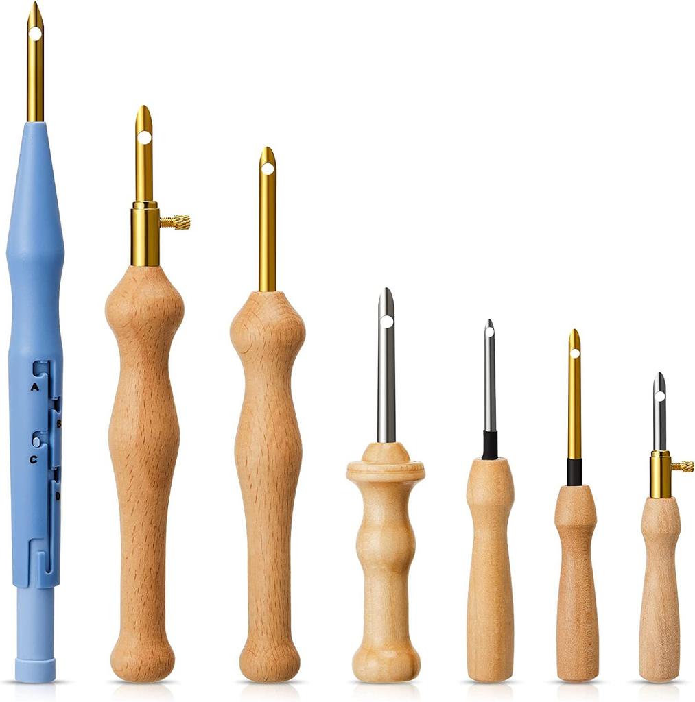 7-teiliges Sticknadel-Set, verstellbare Sticknadeln, Kreuzstich-Stickstifte zum Sticken, DIY-Handwerk, Nähen, Poke-Nadel