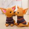 Miaoowa Charming Chihuahua Plush Toy Kids Toy Stuffed Creative Animal Doll Simulation Birthday Gift for Girls Kids