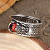 Feng Shui Prsteníček Prsten Pixiu Mani Mantra Ochrana Bohatství Prsten Amulet Bohatství Štěstí Otevřený Nastavitelný Prsten Šperky