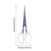 1 Pcs Office Scissors,Transparent Handle Scissors Anti Rust,Handmade Diy Domestic Office Stationery,Paper Cut Pruning ZS-17
