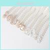 Elegant Pearl Waist Belt For Women With Rhinestones And Adjustable Fit For Summer Casual Wear