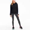 Puma Color Block Casual Hoodie Women Tops Black 597447-01