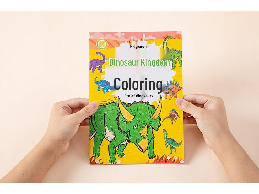 Dinosaur & Car Coloring Book for Kids Ages 3-6