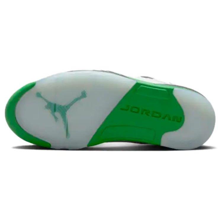 Air Jordan 5 Retro Lucky Green Women Sneakers White Black Ice-Blue DD9336-103