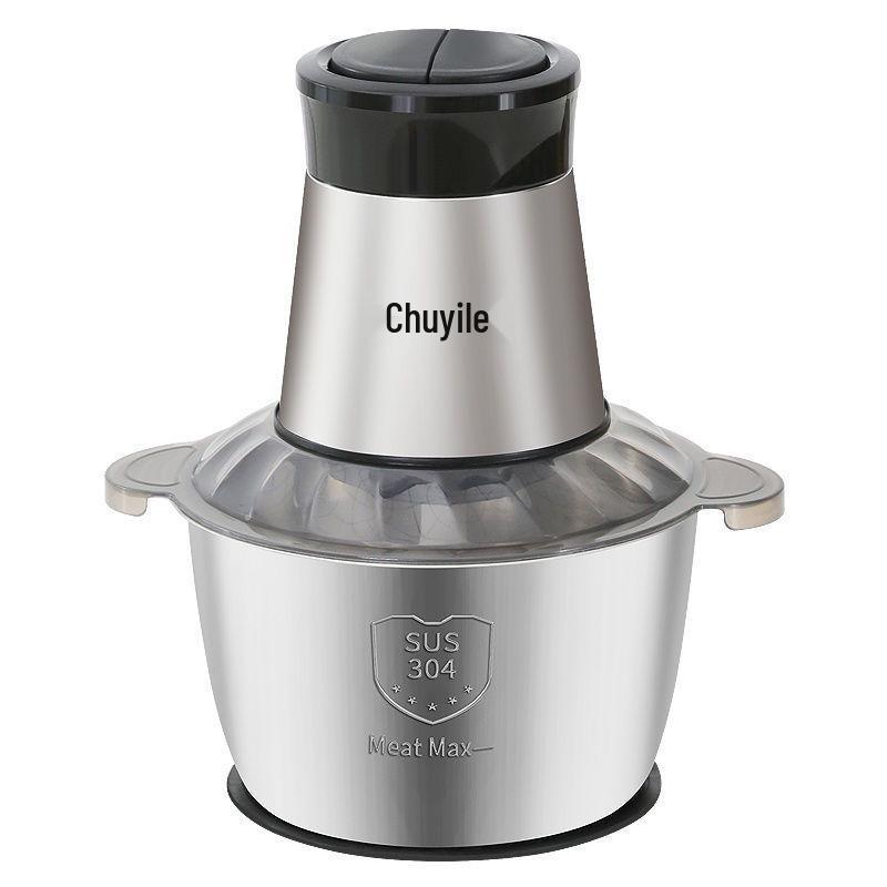 Electric Stainless Steel Multi-function Meat Grinder & Food Processor: Garlic Paste, Chili, Chopped Vegetables