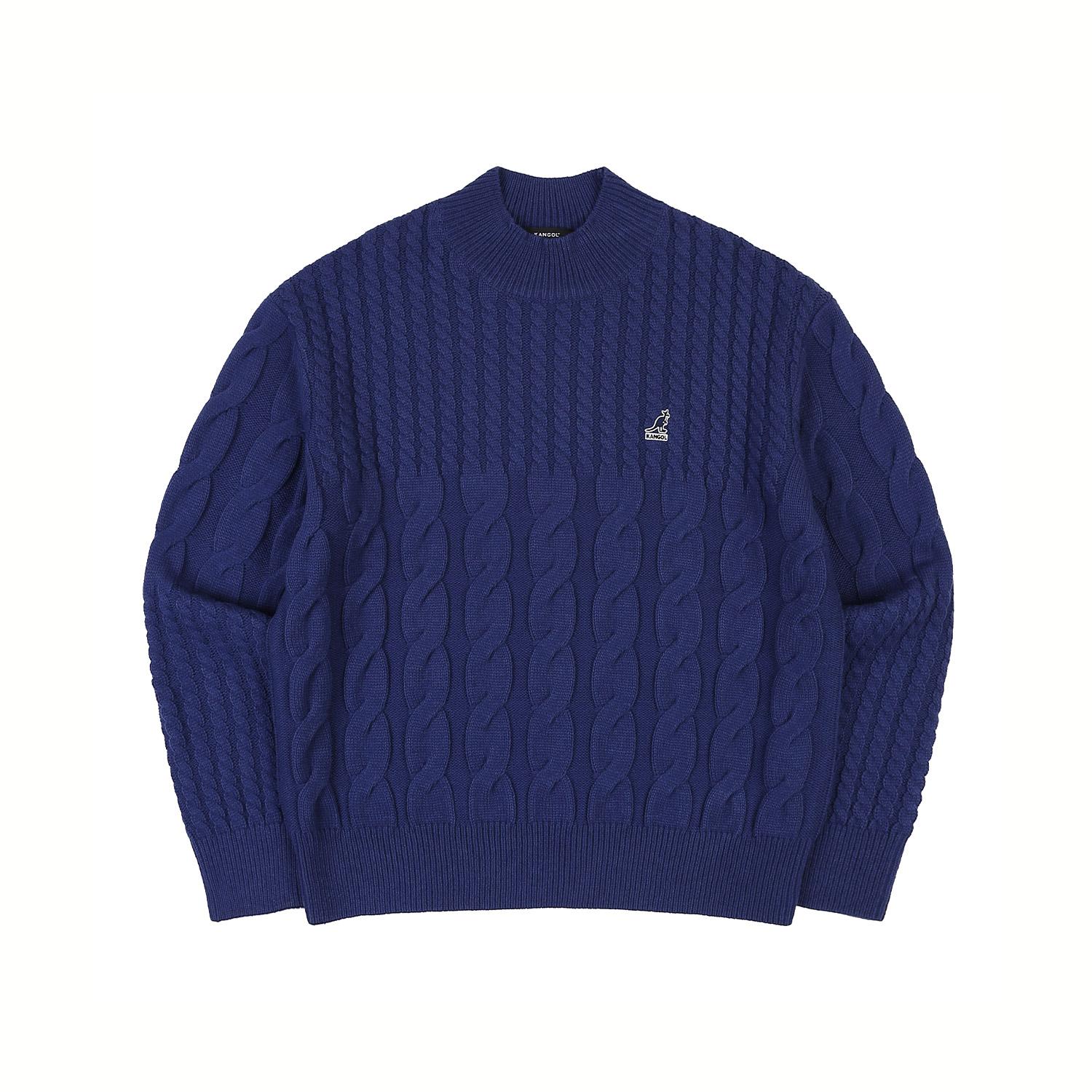 Kangol Basic Cable Sweater 1866 Blue Blue/S