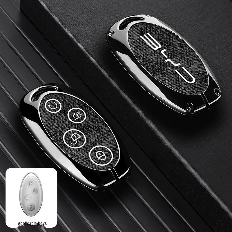 Compatible BYD Key Case for Han EV, Song Plus, Qin DMI, Yuan Pro, Tang, Seagull, Seal, Destroyer 05 Models