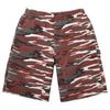 Double Knee Painter Sweatshort Red Camo