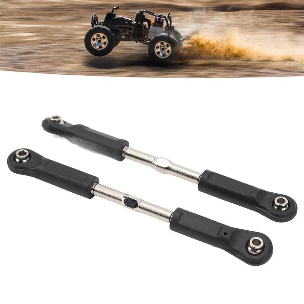 2pcs RC Pull Rod Steel Front Rear Upper Linkage Tie Rod for ZD Racing 1/7 MX 07 4WD 1/7 RC Truck