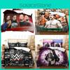 Wwe Eaw Duvet Cover Set With Active Dyeing For Double Bed Bedroom Decor