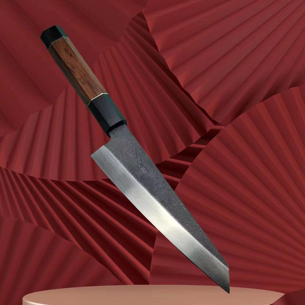 6 Inch Deba Knife Single-Edge Blade Slicing Cleaver Sashimi Slicing Meat Vegetables Utility Kiritsuke Japanese Kitchen Knives