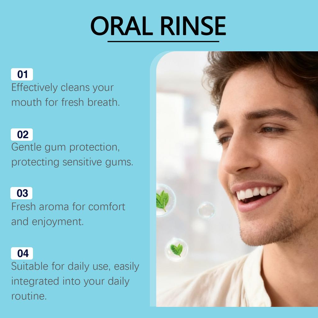 Oral Calculus Remover, Natural Ingredient Mouthwash Or Oral Irrigation Liquid, Effectively Reduces Dry Mouth And Breath, 120ml