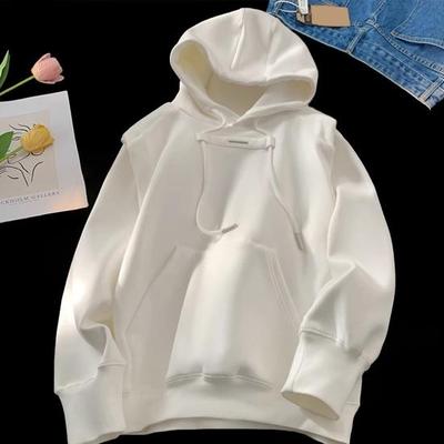 Yousheng Autumn Men Hoodie Neck Protection Hooded Drawstring Big Pocket Drawstring Elastic Cuffs And Hem Pullover Sport Fitness Travel School Top