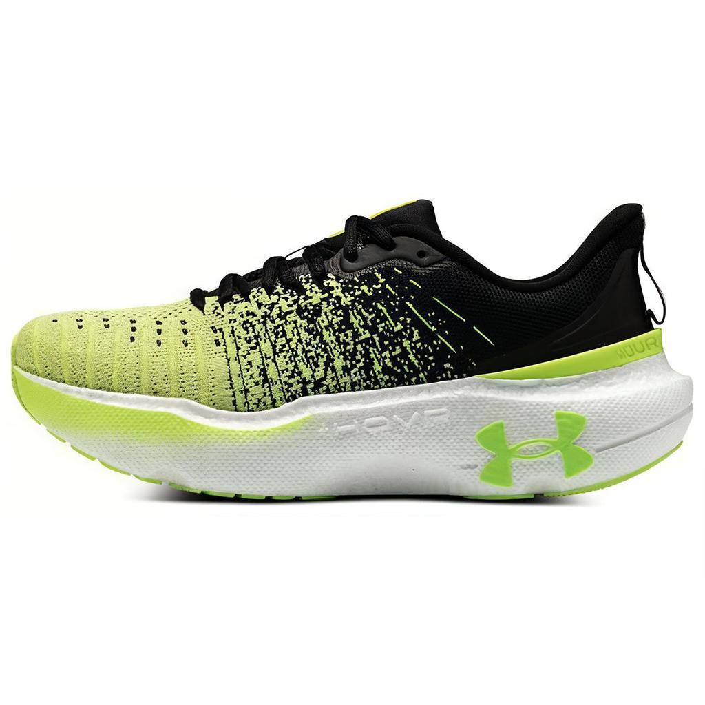 Under Armour HOVR Infinite Elite Zwart Sonic Geel Heren Sneakers Hoge Zichtbaarheid Geel 3027189-002
