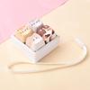 Cute Cat Keycap Fidget Toy 4 Keys Keyboard Pendant Stress Relief Clicker Button Toy Bag Charm Gift For Girls
