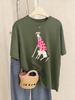 Funny Dachshund Dog Printing TShirt Womens Basics ONeck T Shirts Comfortable Loose Short Sleeve Tops Summer Soft Woman Clothes