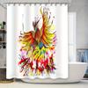 Phoenix Shower Curtain Artistic Bird Wall Tapestry Home Decor Bathroom Set Waterproof Modern Abstract Nature Wall Hanging Gift