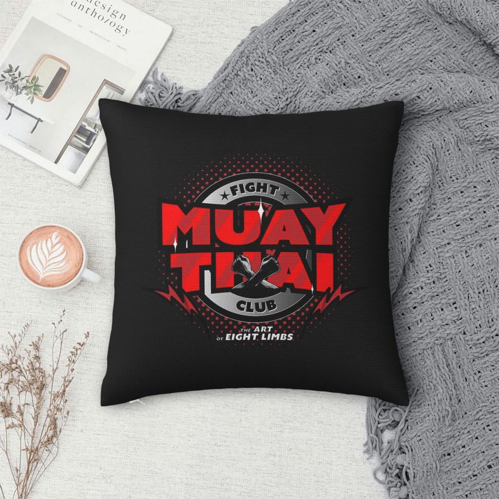 Muay Thai Gloves Thailand Boxing Fighter College  1 Square Pillowcase Pillow Cover Cushion Throw Pillow for Home Bedroom Car