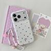 Minimalist Color Heart Chain Phone Case for iPhone 17, 16 Pro Max, 15, and 14 (Japanese Korean Design)
