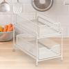 2 Tier Cabinet Organizer with Sliding Feature for Kitchen