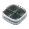Travel Medicine   4 Compartments Small Medicine Box Sealed Medicine Case Portable Vitamin Container