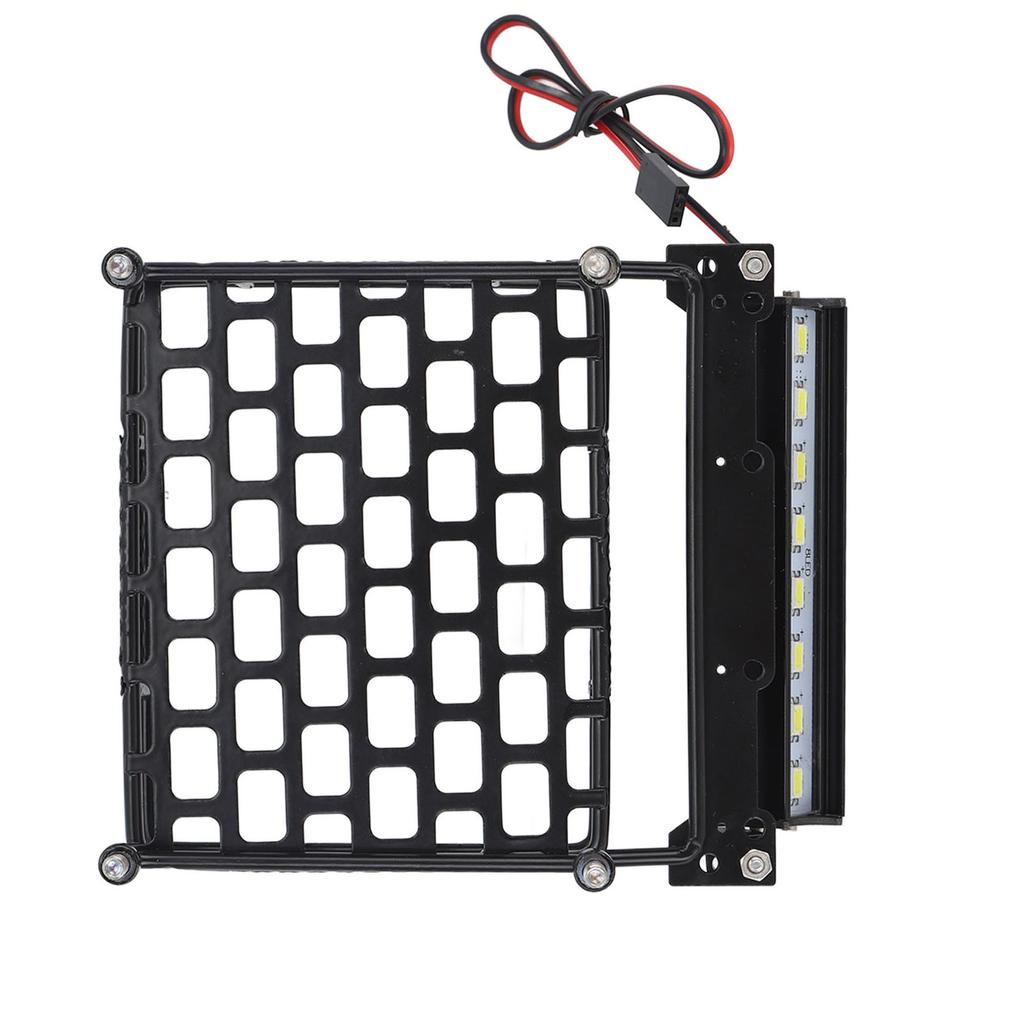 RC Car Roof Rack Luggage Carrier with LED Light for Traxxas for Axial RC Car Upgrade Parts Accessories