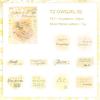 Gewu Wonderland Series Vintage Smudge English Text Landscape PET Sticker Creative DIY Journal Material Collage Stationery