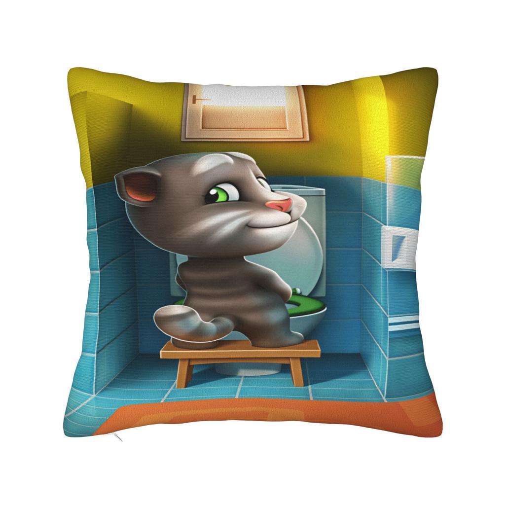 Pillow Case Decorative T-Talking T-Tom And F-Friends Print Pillow Cover For Sofa Home Decor Novelty Pillowcases