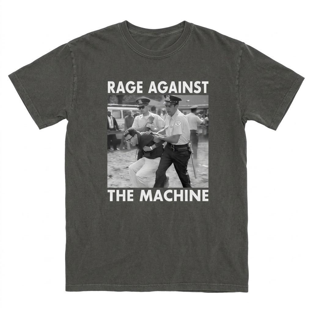 Bernie Sanders Arrested Rage Against The Machine Vintage Graphic T-Shirt Tee L