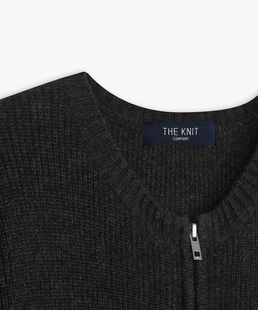 THEKNITCOMPANY Fox Blended Zip-Up Cardigan 3 Colors