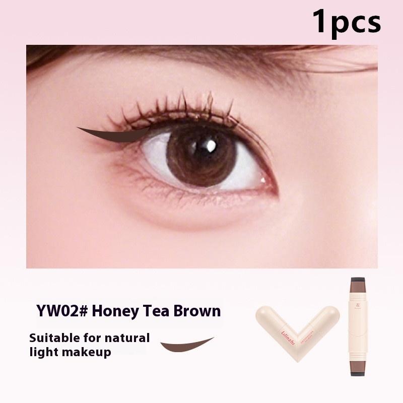 

Двосторонній поворотний штамп для підводки, інтегрований штамп для підводки, точний контур, печатка, стійка рідка підводка-олівець, косметика