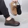 New winter comfortable non-slip velvet cotton shoes versatile comfortable soft sole hair one-pedal snow boots men's shoes