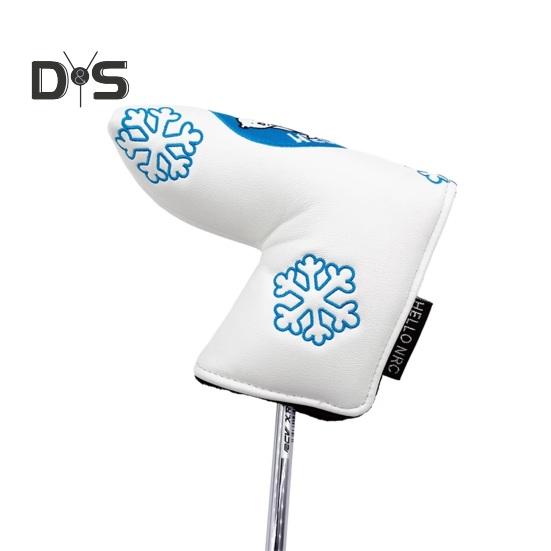 Golf Putter Cover Magnetic Mallet Putter Cover Golf Club Putter Sleeve Cute Polar Bear Design Blade Putter Headcover for Golfer